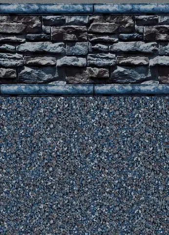 Atlantic Stone Tile Sea Slate Floor vinyl pool liner pattern swatch