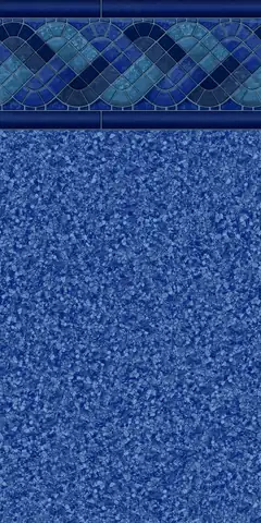 Blue Trinidad Jamaica vinyl pool liner pattern swatch