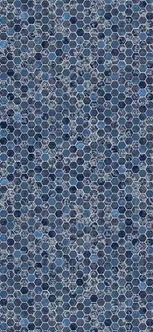 Honeycomb Mosaic vinyl pool liner pattern swatch