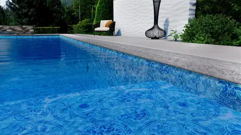 Terracina liner pattern in a real pool