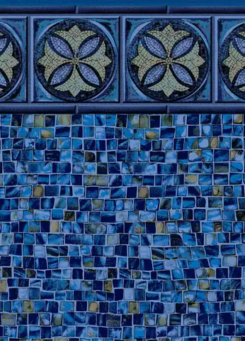 Water Lily Tile – Ocean Mist Floor vinyl pool liner pattern swatch