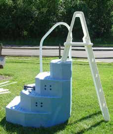King II Aqua Staircase with handrails